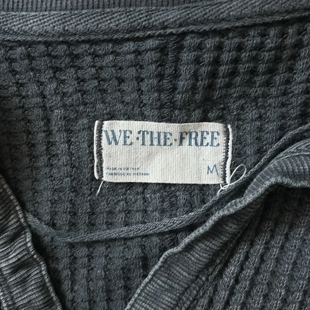 We the Free Waffle Polo Size M - Picture 5 of 8